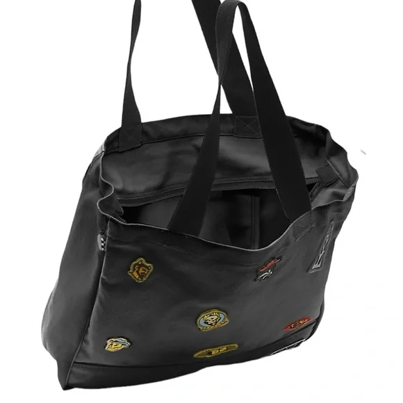 VANS Berle Tote Black Bag Cotton Unisex Size VN0A7PP8BLK - Picture 3 of 6